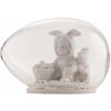 Clayre & Eef Veľkonočné dekorácie vajíčko sa zajačikom - 8*6 cm - Clayre & Eef