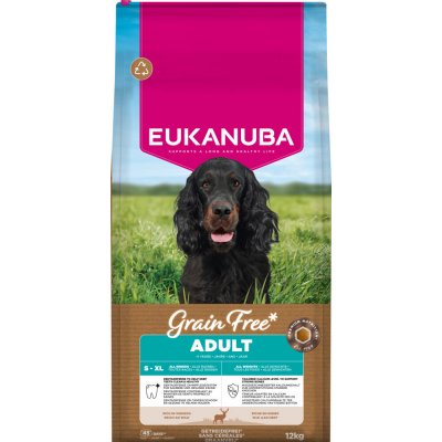 Eukanuba Grain Free Adult Large Dogs zverina 2 x 12 kg