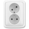 ABB, s.r.o. Tango - 5513A-C02357 B - Zásuvka dvojnásobná, natočená dutina; biela