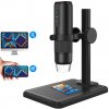 Mikroskop USB + Wifi na mobil (iOS / Android) digitálny s LED svetlom + 50-1000x zväčšenie