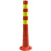 Červený plastový (PE) reflexný stĺpik FLOMA BPD23 - priemer 8 cm, výška 75 cm
