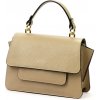 Luka 24-064 béžová dámska kožená kabelka 27 x 17 x 10 cm