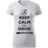 T-ričko Keep calm and drive AMG dámske tričko Farba trička: Kráľovská Modrá, Farba potlače: Čierna, Veľkosť: L