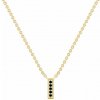 Eppi Zlatý náhrdelník s čiernymi diamantmi N43199
