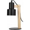 KRESLIACA ČIERNA STOLOVÁ LAMPKA NA STÔL KOVOVÁ E14 výška 30 cm Ø 12 cm
