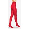 Hrubé lesklé pančuchy LUCIDO 100 DEN Lores, Veľkosť 3/M, Farba Červená