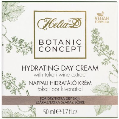 HELIA-D - Botanic Concept Hydratačný denný krém s tokajským vínnym extraktom pre suchú a veľmi suchú pleť 50 ml