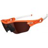Brýle OAKLEY Radarlock Edge - Womens Groupie Orange Flare/OO Grey Polarized & Vr28 Black Iridium