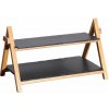 KESPER Etažér, 2 poschodia, 45 x 27 x 24 cm, bridlica/bambus KESPER 38118