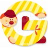Janod drevené písmeno Clown Letter G 04548 žlté