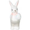Dekorácia MagicHome, Zajačik s vajíčkom, veľkonočný, 5x5,9x10,7 cm