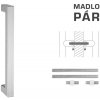 MP KOVANIE FT - MADLO K02K 25x25 mm UN Povrch: BN - brúsená nerez, Prevedenie: pár, Dĺžka: Dĺžka 925 mm / Rozteč 900 mm