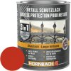 Farba na kov 3v1 HORNBACH ohnivo-červená lesk 750 ml