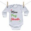 Boodyy Body s dlhým rukávom Prvý Silvester s menom dieťatka 62 (2-4 mesiace)