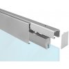 SISCO SISTEM SC - POSUVNÝ SYSTÉM 100 SILENT GLASS 80 KG s krytom na profil Prevedenie: SC – posuvný systém 100 SILENT GLASS pre dvojkrídlové dvere 2D 4000/80 s krytom