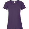 Fruit of the Loom Tričko Lady-Fit Valueweight T, krátký rukáv, dámské COT-16137235000 XS Purpurová