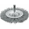Lessmann 410153 | Rotačná kefa so stopkou priemer 6 mm priemer 100x8-10 / 0,30 oceľový drôt zvlnený