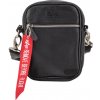 Alpha Industries RBF Leather utility bag black kožená taška na rameno čierna