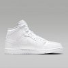 Nike Air Jordan 1 Mid - biela/biela-biela