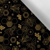 Takoy Látka s potlačou nepremokavý polyester TD / NS včely na čiernom podklade-NS-9974