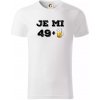 Je mi 50 pivo - Tričko z organickej bavlny - 3XL ( Biela )