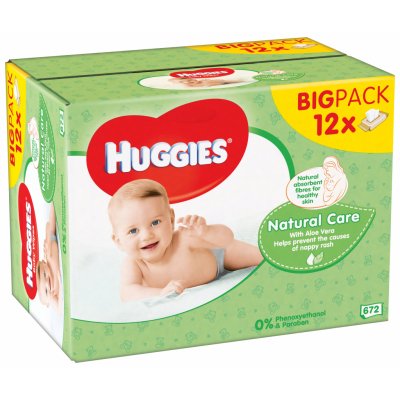 Huggies Quatro Pack Natural Care 12 x 56 ks