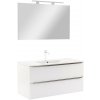 Vario Trim 100 kompletný kúpeľňový nábytok bielo-biely