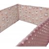 INTERMEDIC SK Mantinel do postieľky Zajačik ružový / minky ružová – 180x30 cm