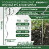 Tyč GS1 1500/6 mm, špirálová, drôtená Zn, oporná k rastlinám a paradajkám