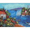 ZUTY Maľovanie podľa čísel - MORSKÁ ZÁTOKA Rámovanie: vypnuté plátno na rám, Rozmer: 40x50 cm