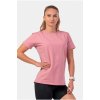 NEBBIA Invisible Logo dámske tričko staroružová
