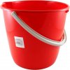 HUMED Vedro okrúhle, plastové – červené 12l
