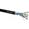 Instalační kabel Solarix venkovní FTP, Cat5E, drát, PE, box 100m SXKD-5E-FTP-PE