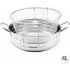Perfect Home 11218 Hrniec na smaženie, hrniec na fritovanie nerezový 4 L, 25 cm