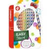 Ergonomischer Buntstift für Rechtshänder - STABILO EASYcolors - 12er Pack mit Spitzer - mit 12 verschiedenen Farben