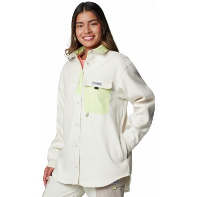 Columbia PFG Open Water Shirt Jacket Stone Spring Yellow