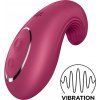 Satisfyer Dipping Delight - akumulátorový klitorisový vibrátor (červený)
