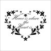 IZMAEL Samolepka na stenu/Tapeta Heart 43 x 77