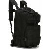 Mobilly taktický armádny batoh, 25 l, systém MOLLE, bedrový a hrudný pás, čierny SR295 black