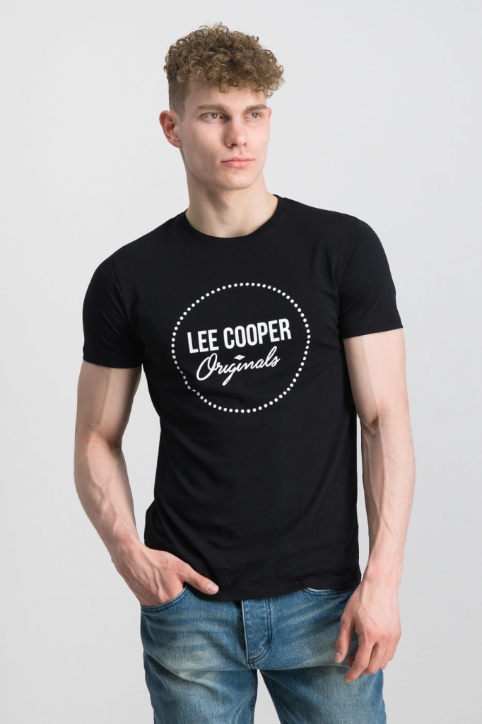 Lee Cooper pánske tričko Circle čierne