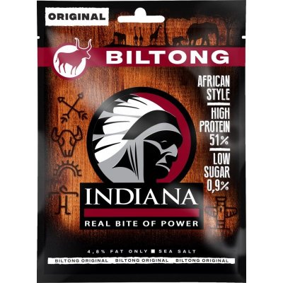 Indiana Jerky Biltong Original sušené mäso hovädzie 25 g
