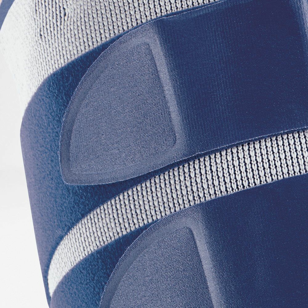 Bauerfeind MyoTrain stehenná bandáž poskytuje podporu a stabilizuje stehennú svalovinu pre športovcov a pri bolesti.