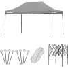 Skladací záhradný altánok 3x4,5 m sivý