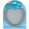 Canpol babies Silicone Suction Plate Heart Grey silikonový talíř s přísavkou 300 ml