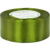 Stuha saténová olivovozelená 3,8 cm / 1 m