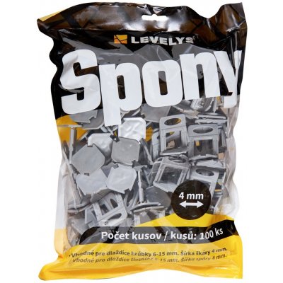 LEVELYS Spony 4mm 100ks/bal.