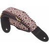 Cascha CUS-JW6 Ukulele Strap Jacquard - Ethnic Brown & White