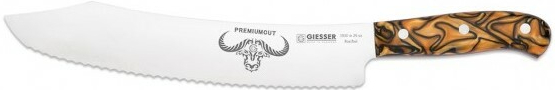 Giesser Exkluzivní edice Premium Cut Spicy Orange nôž na pečivo délka vlnkového ostří 25 cm GI 1930W/25 SO