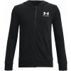 Juniorská mikina Under Armour, RIVAL TERRY FZ HOODIE Čierna,Biela, M