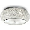 prisadené stropné svietidlo Ideal lux PASHA 100746 - chróm